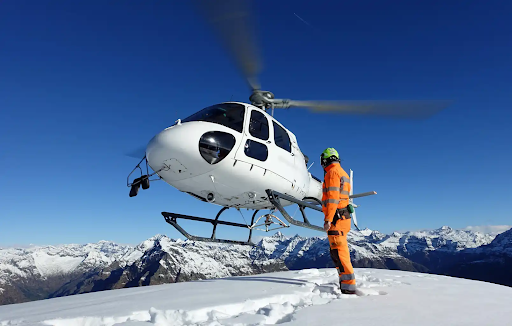 FunFlights Helicopter-Tours and Glacier Landing: The Ultimate Aperitif Helicopter Flight in Switzerland